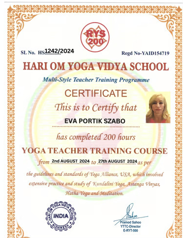Yoga Certification