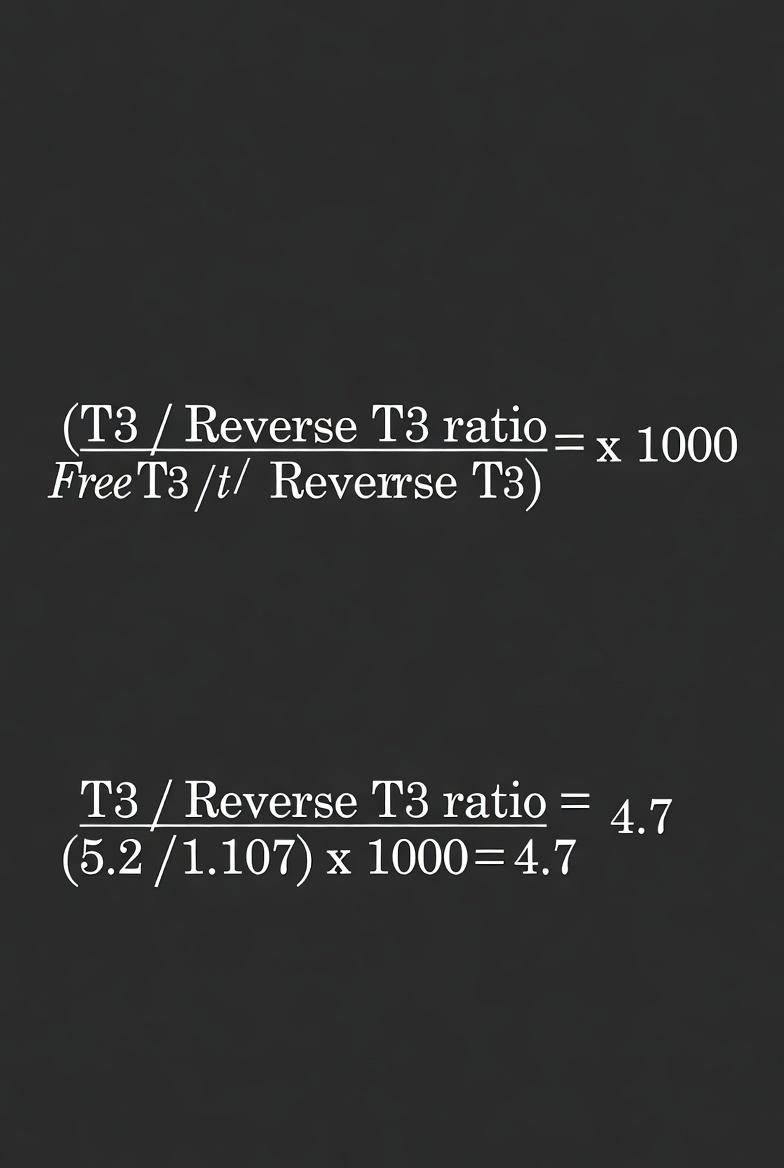 T3 / Reverse T3 ratio formula